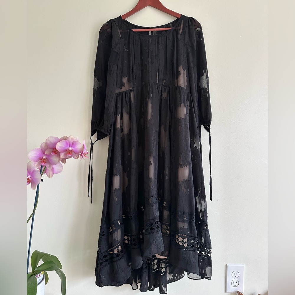 Maeve Black and Beige Dress